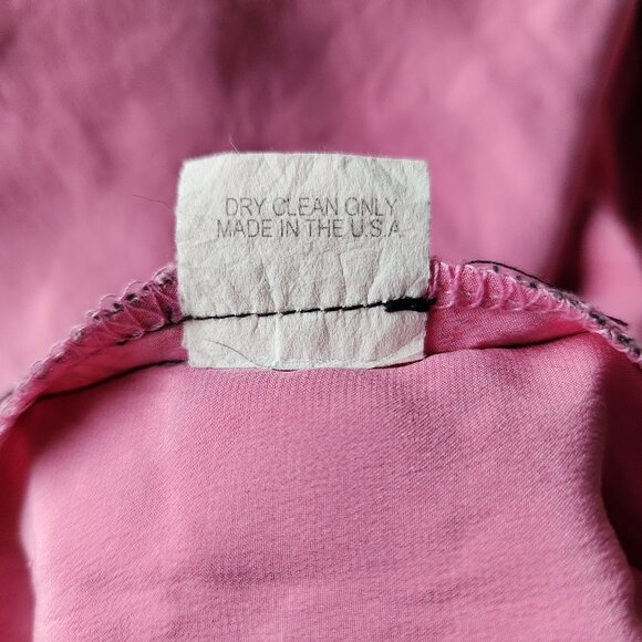 Milly of NY Pink Pencil Skirt with Black Openwork Lace - EUC - Sz 4 - Picture 16 of 16